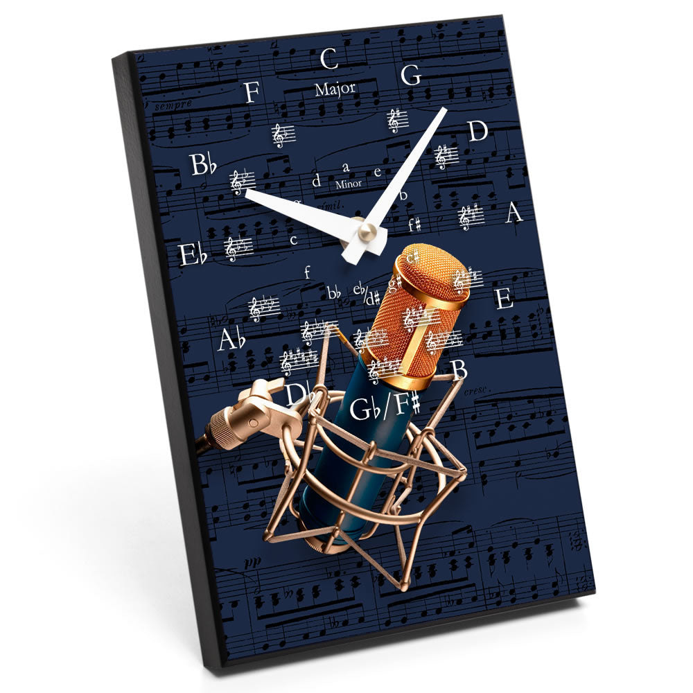 Circle of Fifths & Instrument Design Desk Clock