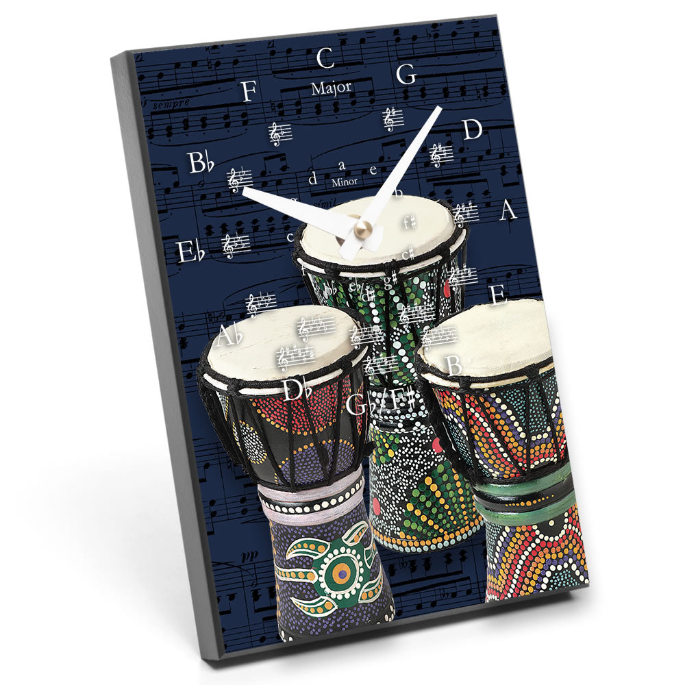 Circle of Fifths & Instrument Design Desk Clock