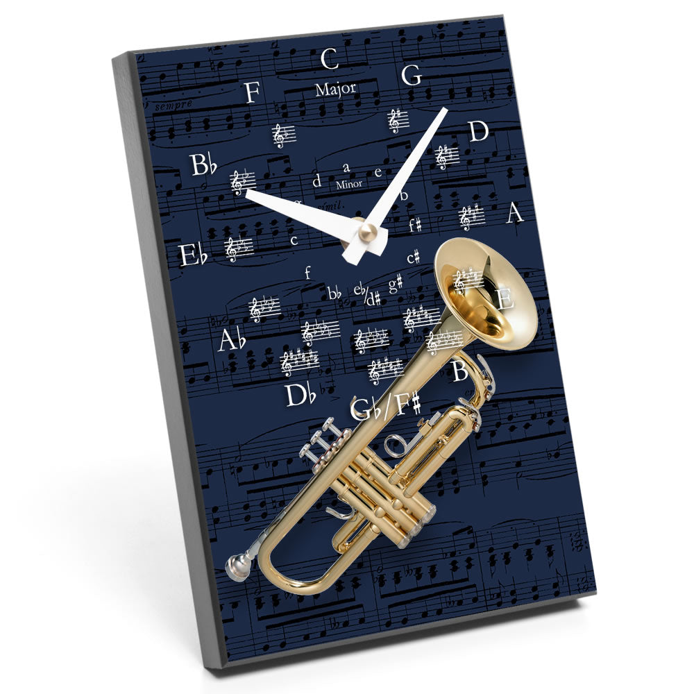 Circle of Fifths & Instrument Design Desk Clock