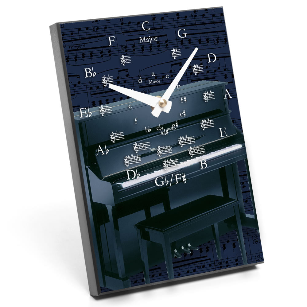 Circle of Fifths & Instrument Design Desk Clock