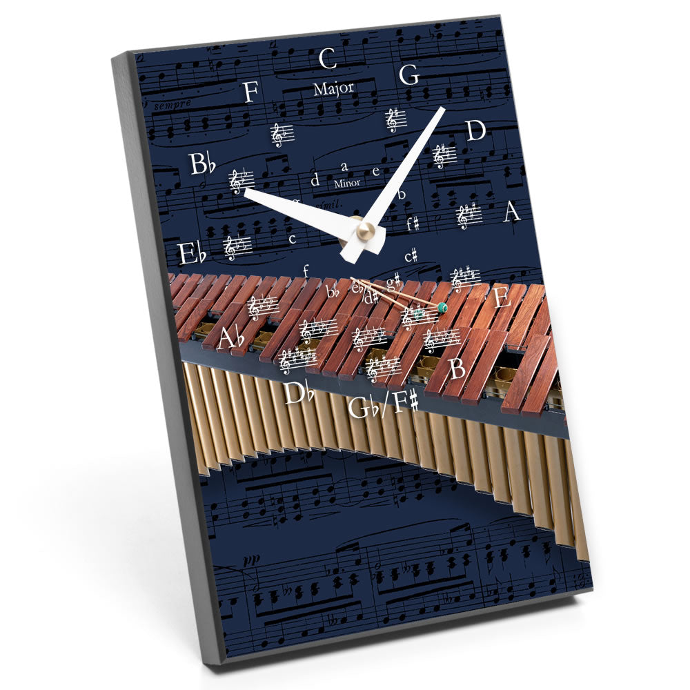 Circle of Fifths & Instrument Design Desk Clock