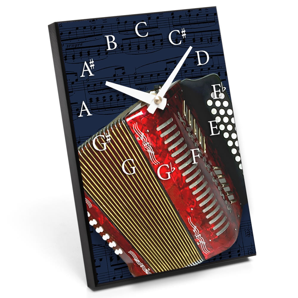 Chromatic Scale & Instrument Design Desk Clock