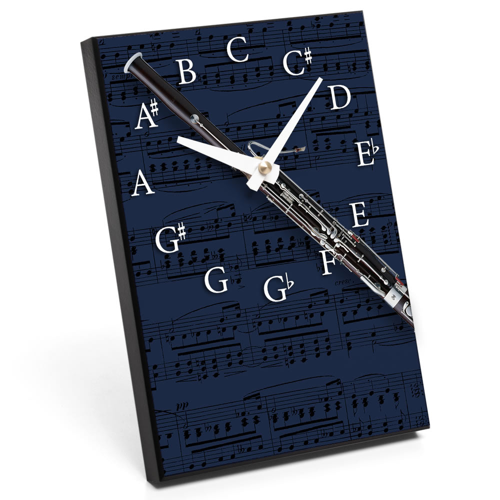 Chromatic Scale & Instrument Design Desk Clock
