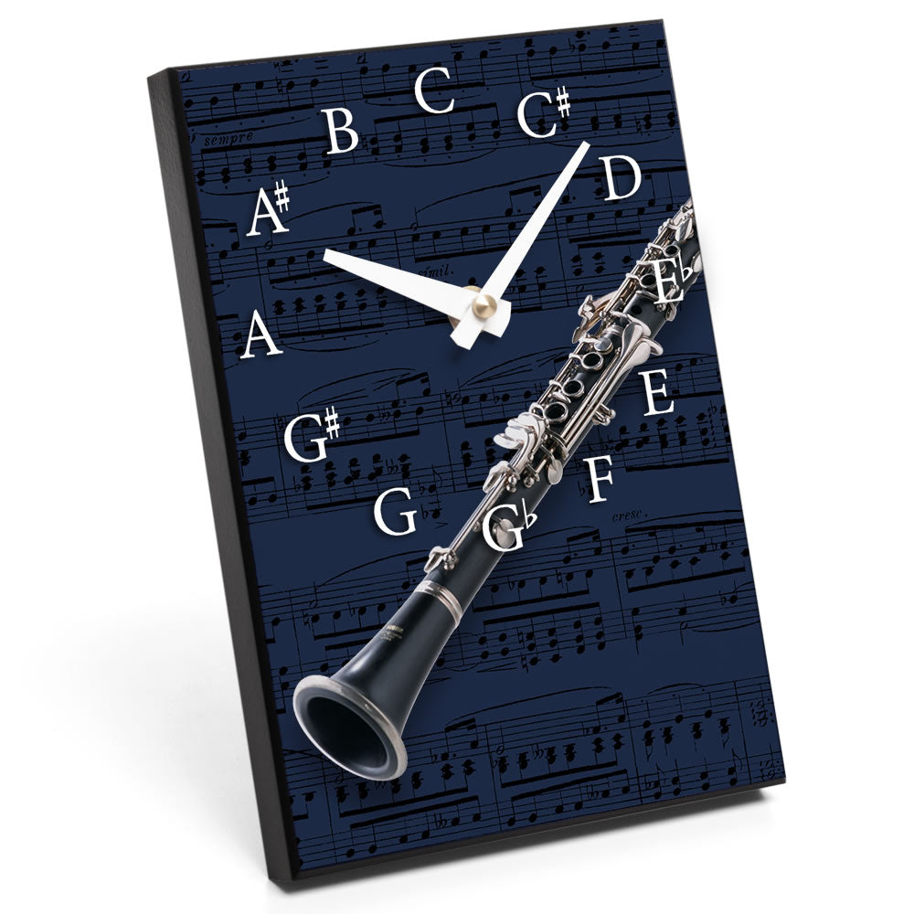 Chromatic Scale & Instrument Design Desk Clock