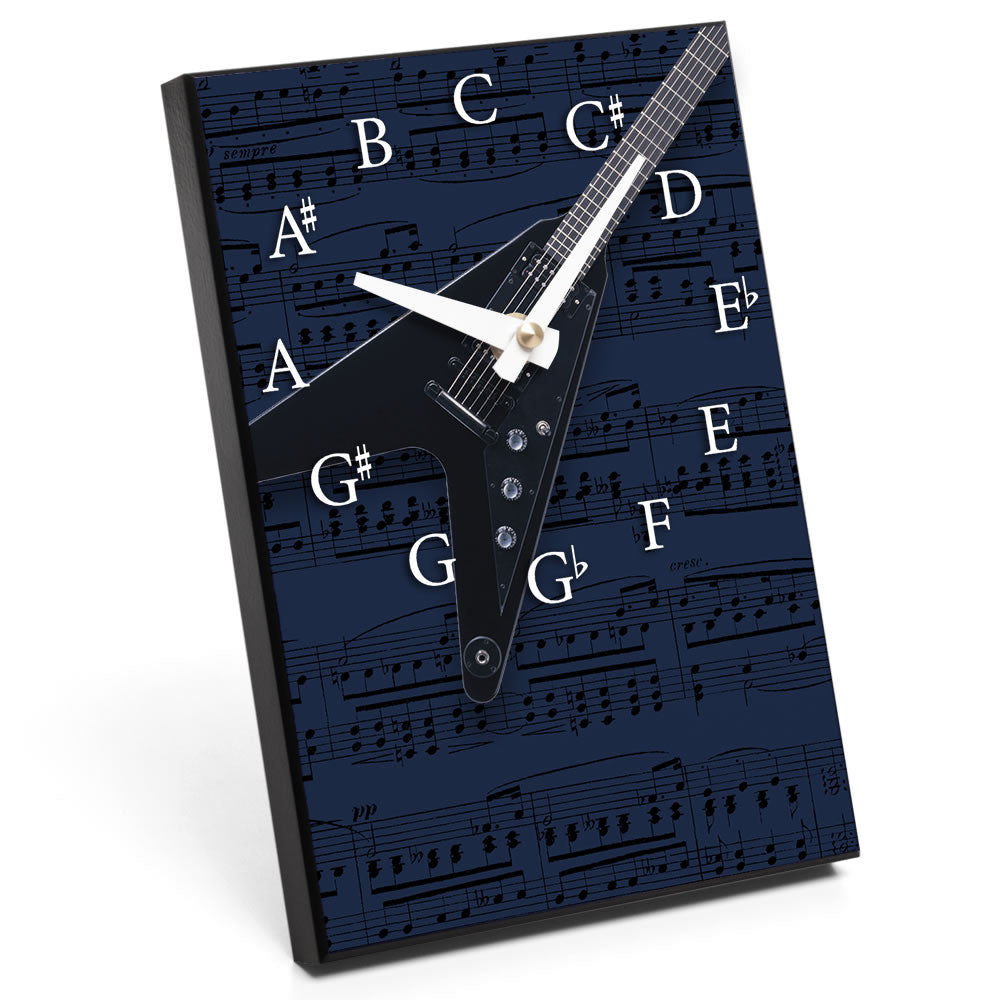 Chromatic Scale & Instrument Design Desk Clock
