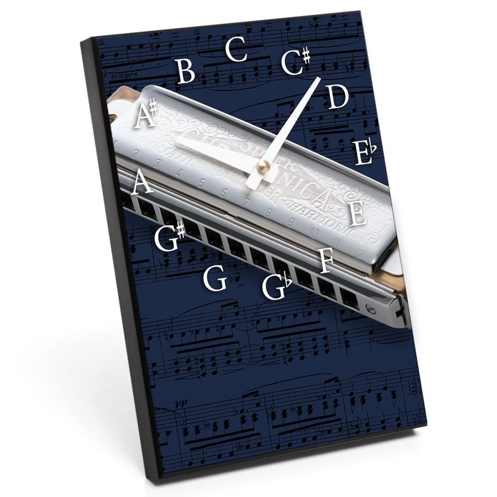 Chromatic Scale & Instrument Design Desk Clock