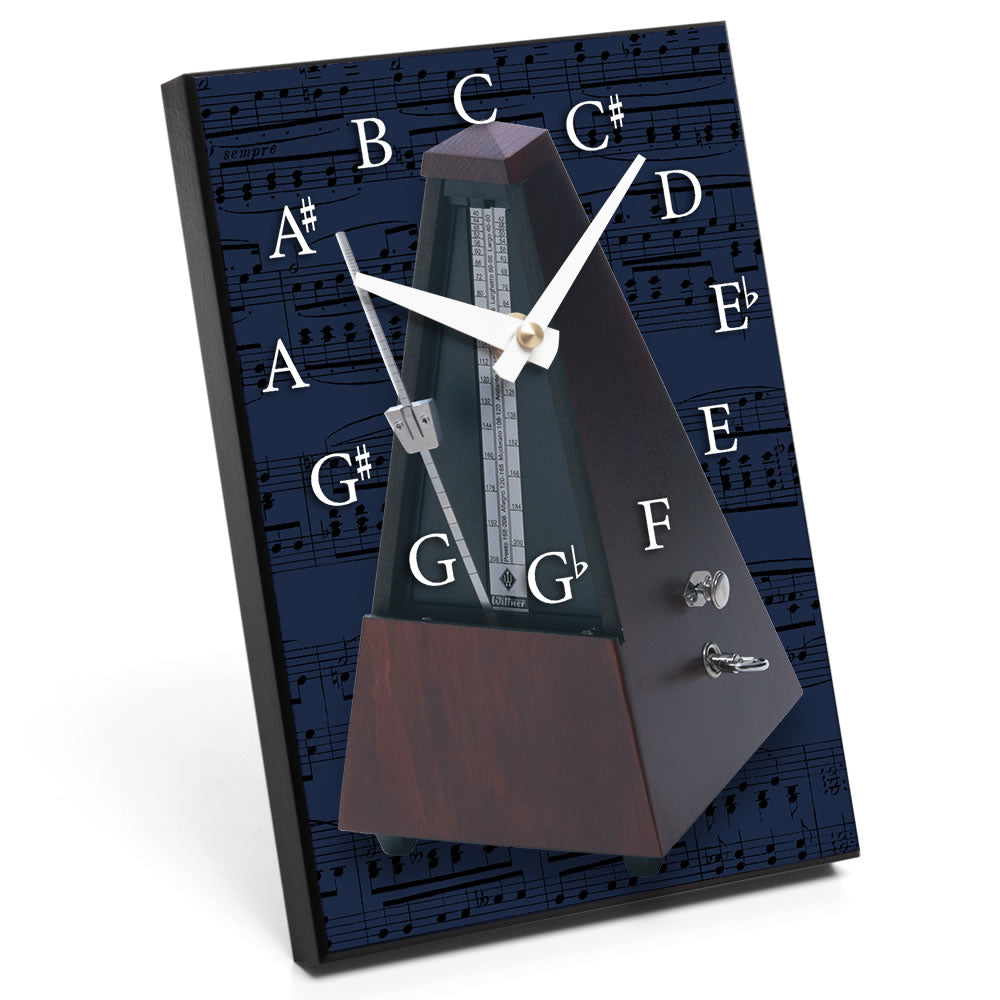 Chromatic Scale & Instrument Design Desk Clock