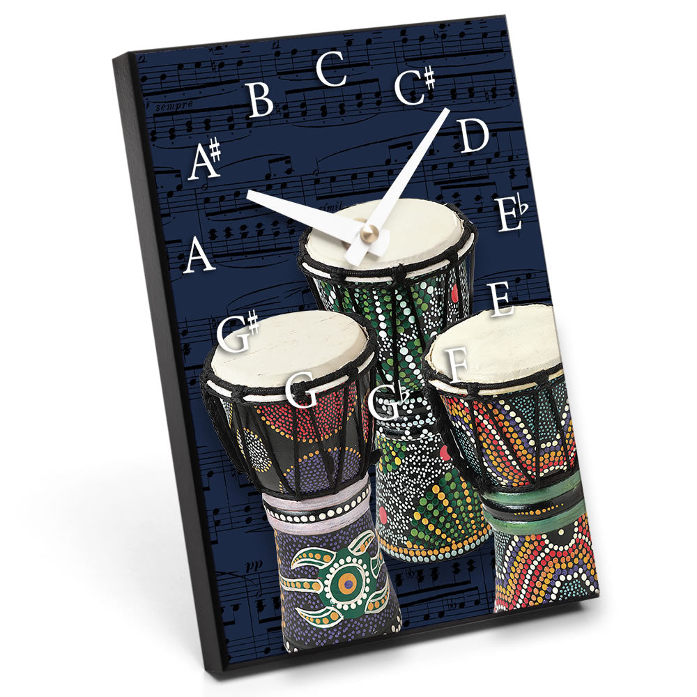 Chromatic Scale & Instrument Design Desk Clock
