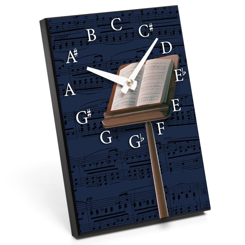 Chromatic Scale & Instrument Design Desk Clock