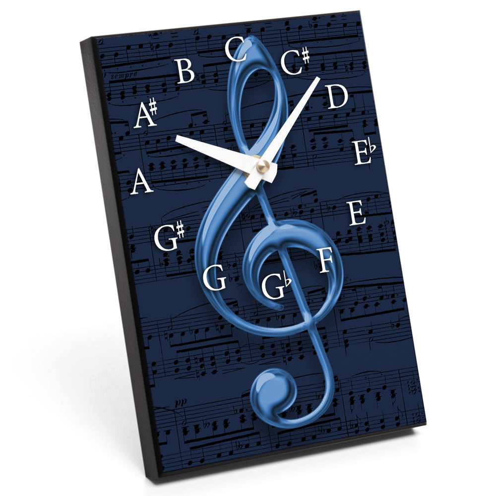 Chromatic Scale & Instrument Design Desk Clock