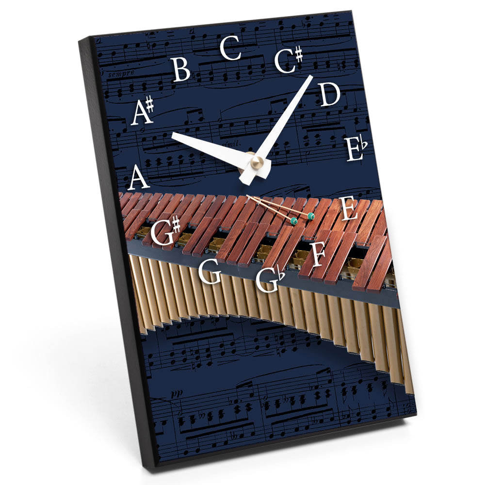 Chromatic Scale & Instrument Design Desk Clock