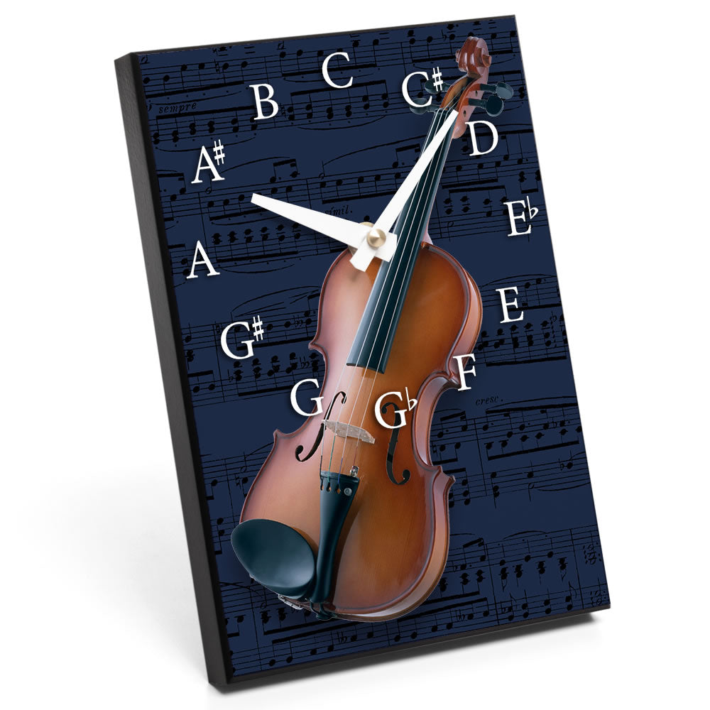 Chromatic Scale & Instrument Design Desk Clock