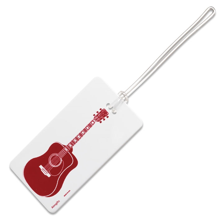 Acoustic Guitar Luggage ID Tag