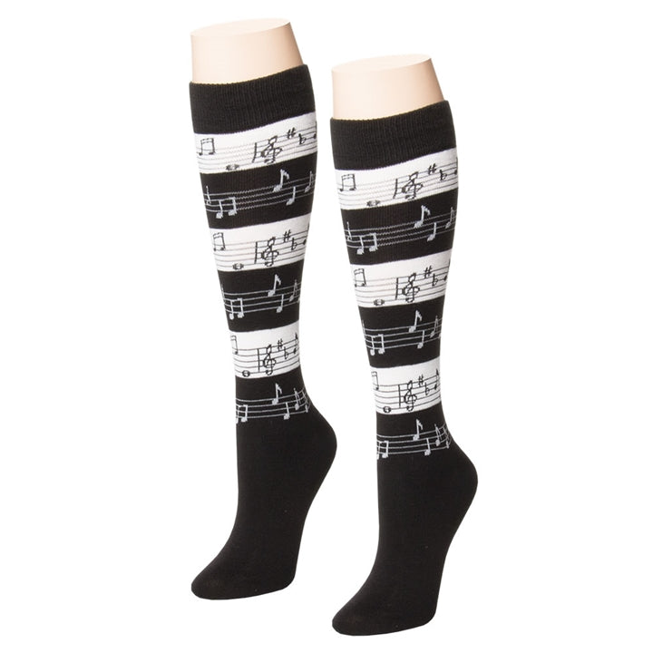 Sheet Music Knee-High Socks