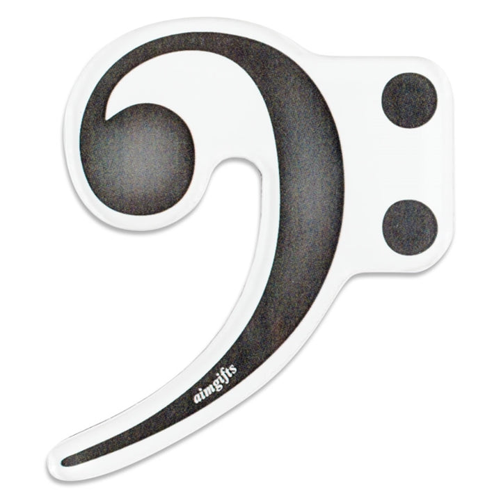 Die Cut Bass Clef Magnet