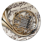 Round Music Instrument Mouse Pad
