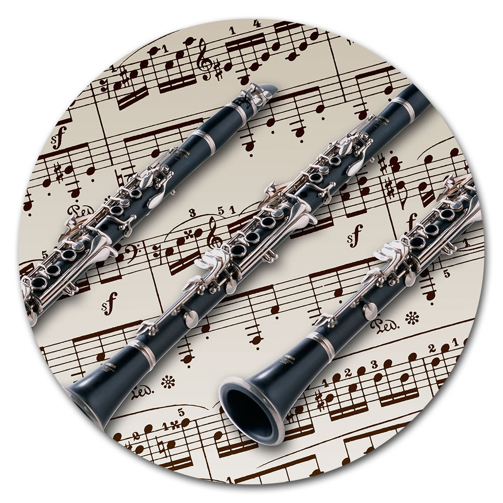 Round Music Instrument Mouse Pad