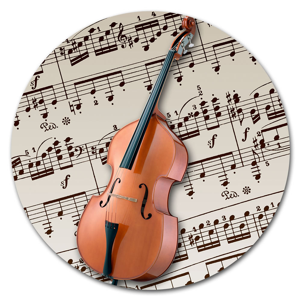 Round Music Instrument Mouse Pad