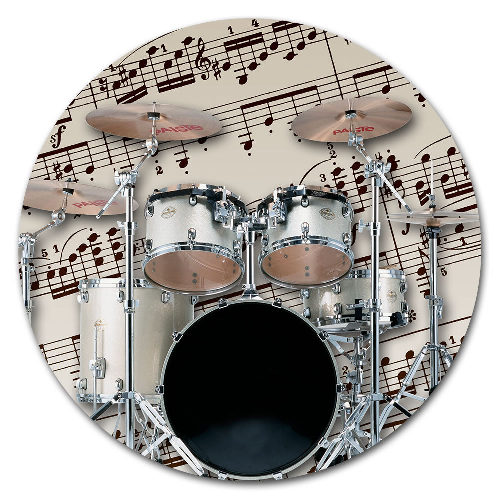 Round Music Instrument Mouse Pad