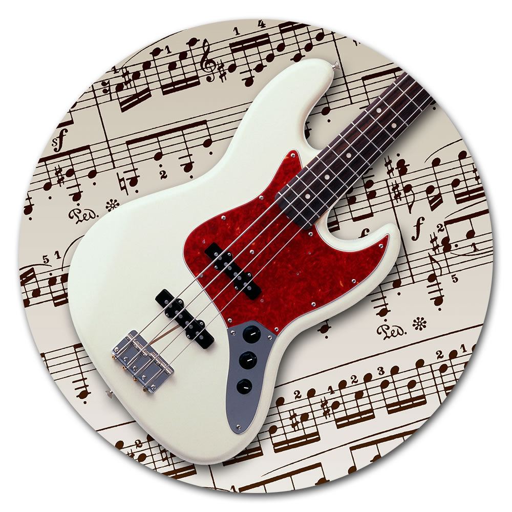 Round Music Instrument Mouse Pad