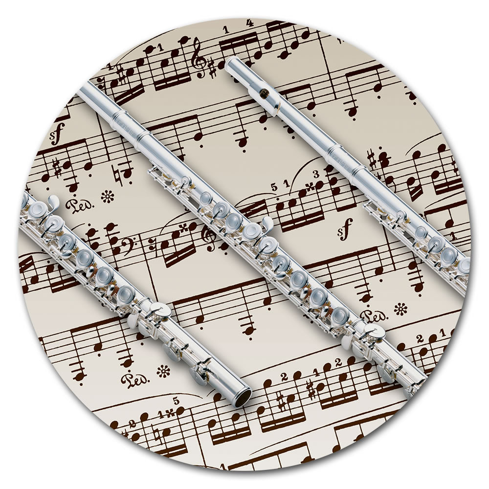 Round Music Instrument Mouse Pad