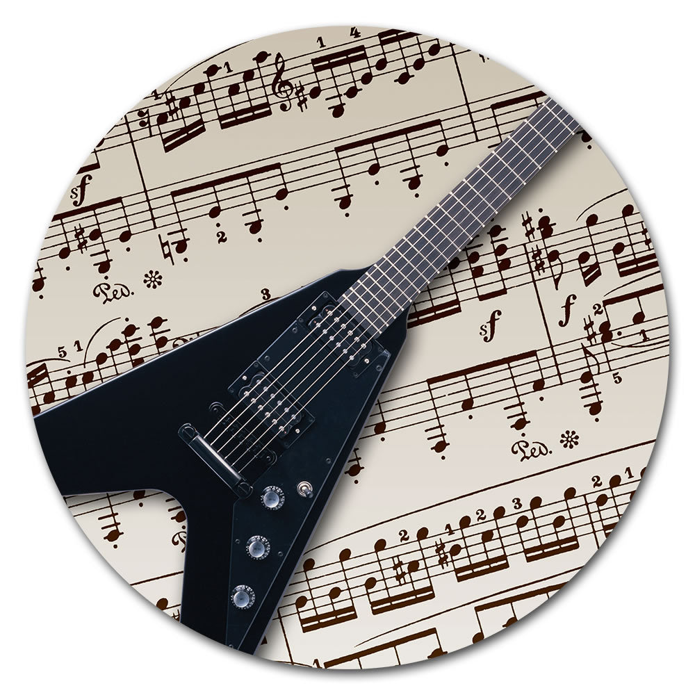 Round Music Instrument Mouse Pad