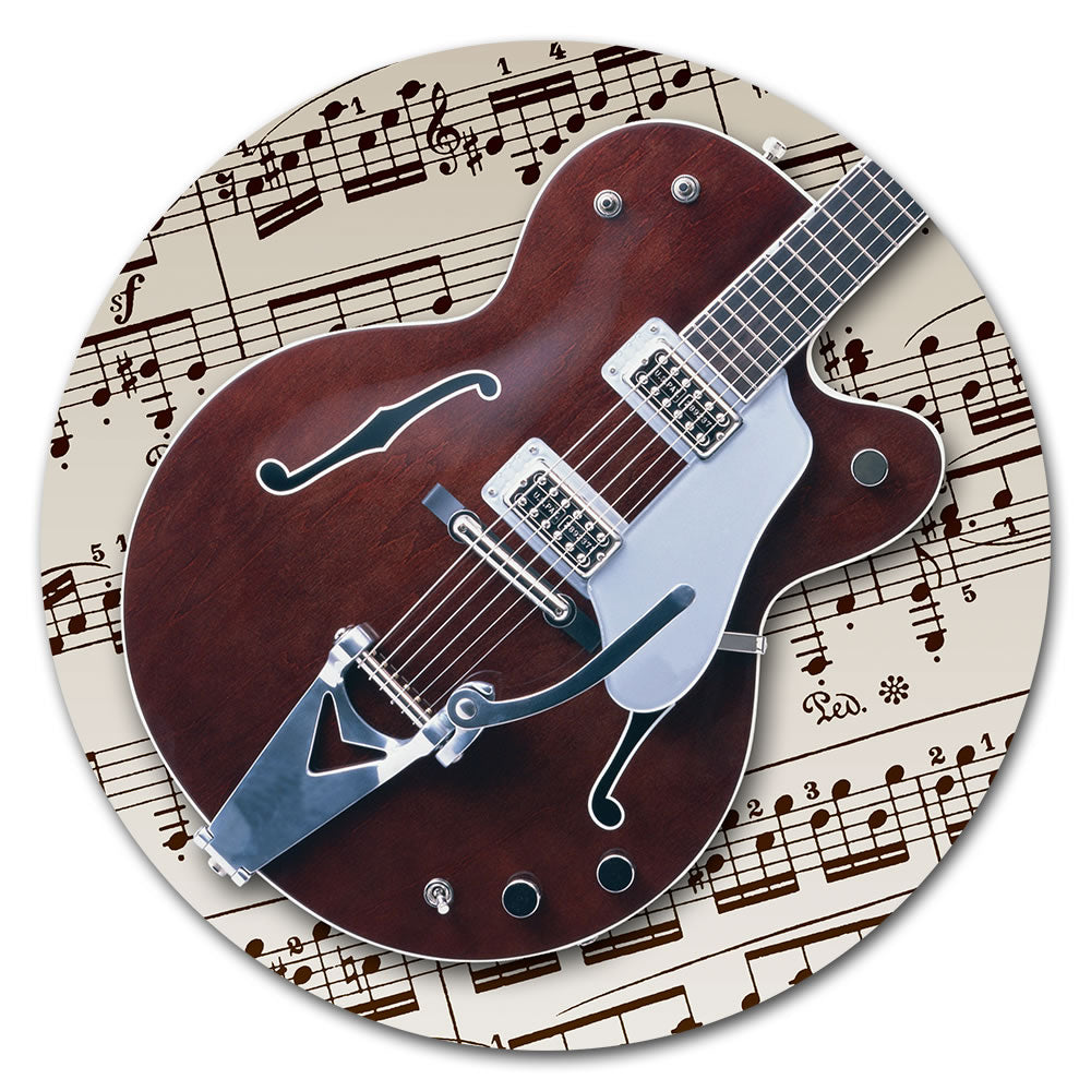 Round Music Instrument Mouse Pad