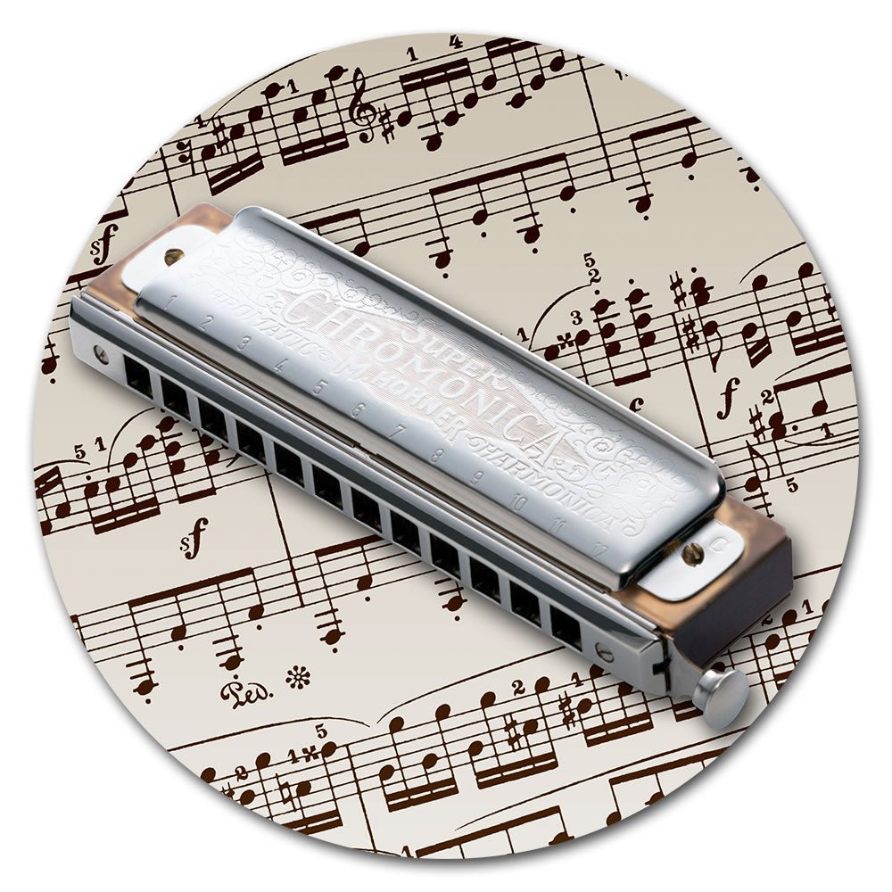 Round Music Instrument Mouse Pad