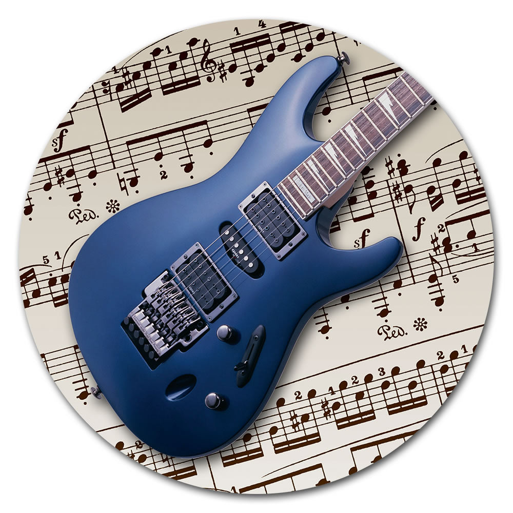 Round Music Instrument Mouse Pad