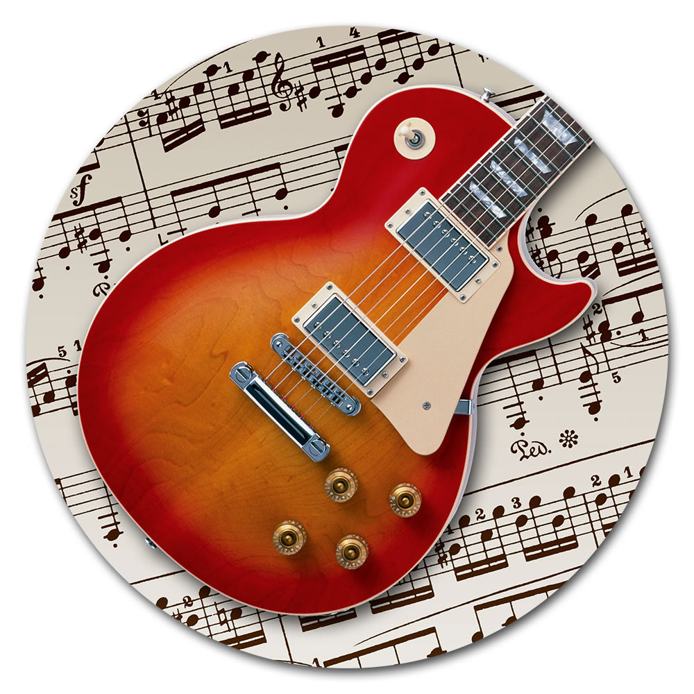 Round Music Instrument Mouse Pad