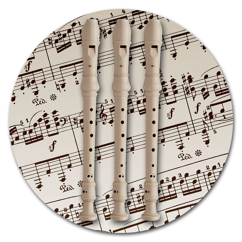 Round Music Instrument Mouse Pad