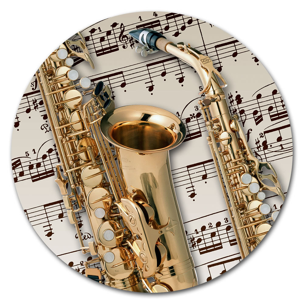 Round Music Instrument Mouse Pad