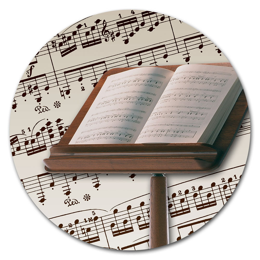Round Music Instrument Mouse Pad
