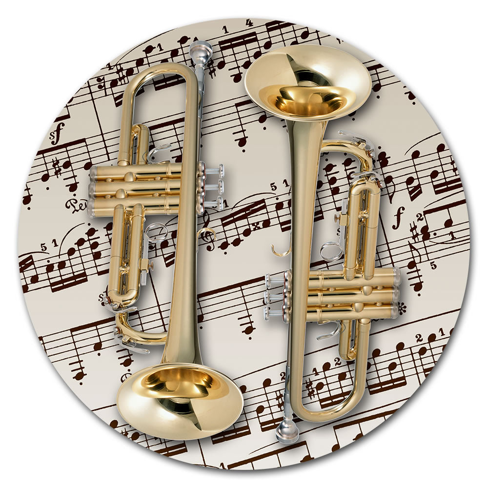 Round Music Instrument Mouse Pad