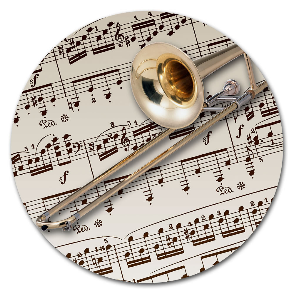 Round Music Instrument Mouse Pad
