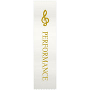 G-Clef White 'Performance' Ribbons, Set of 10