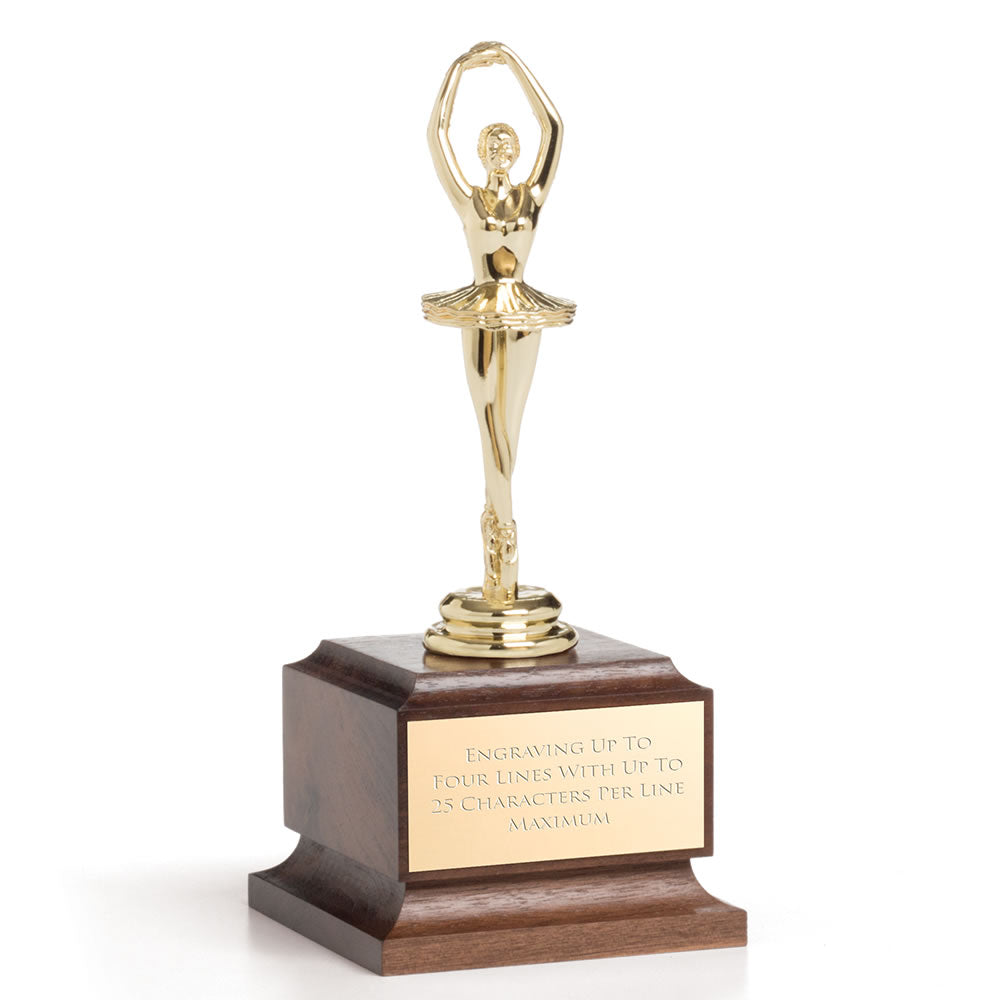Deluxe Wood Base Music Trophy
