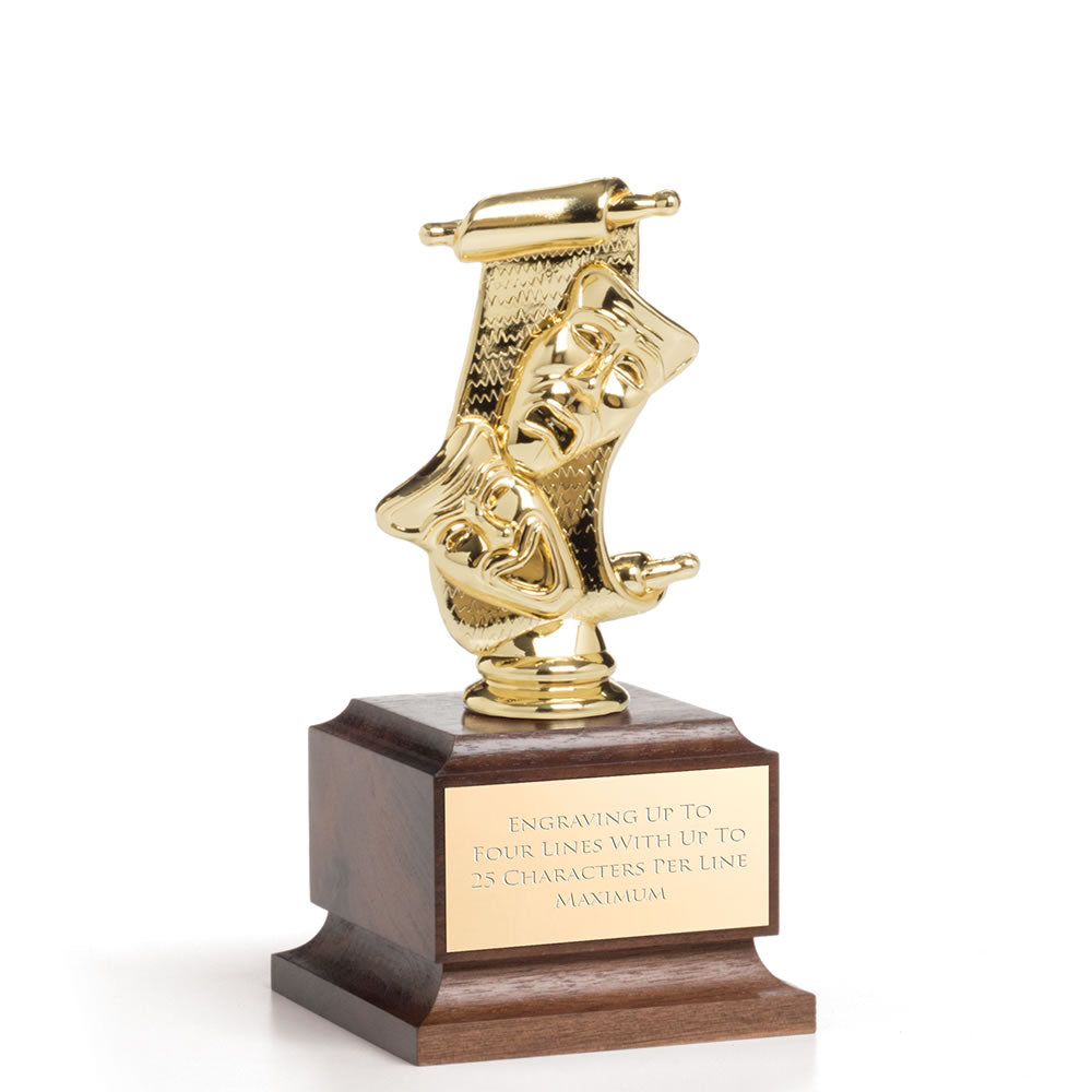 Deluxe Wood Base Music Trophy