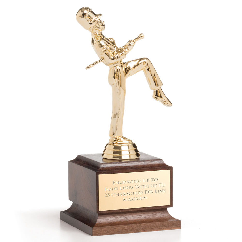 Deluxe Wood Base Music Trophy