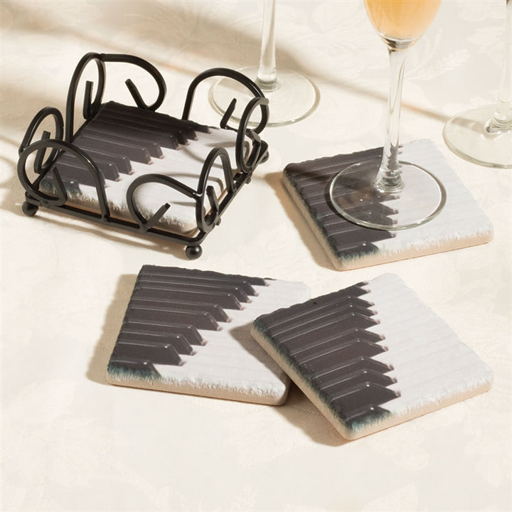 Piano Keys Tile Coasters