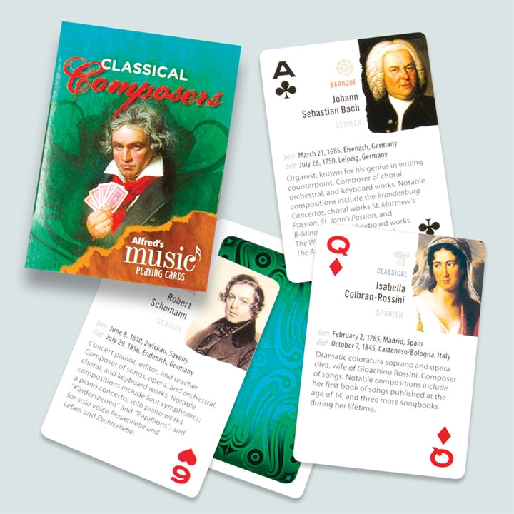 Classical Composers Playing Cards