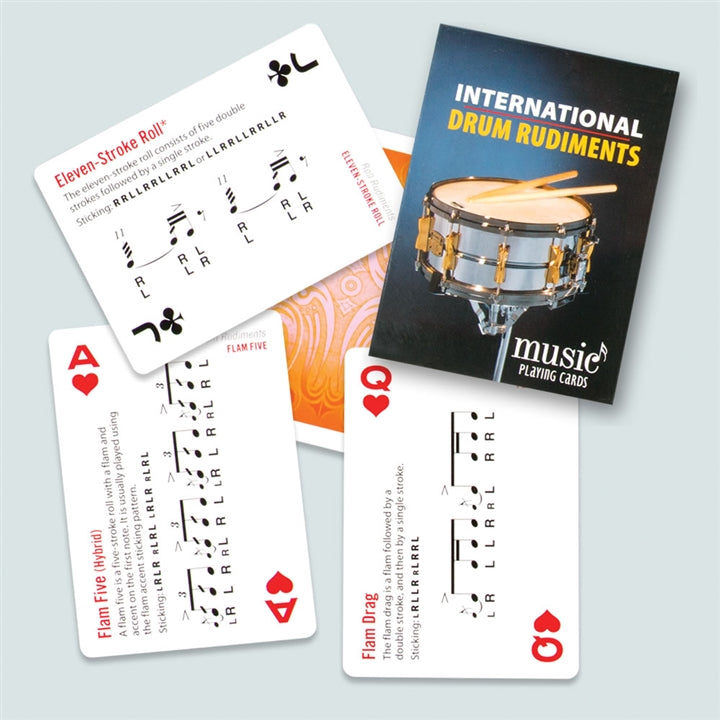 Drum Rudiments Playing Cards