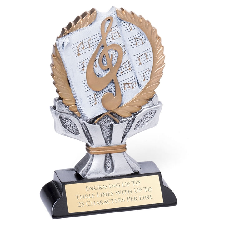 G-Clef & Wreath Music Trophy