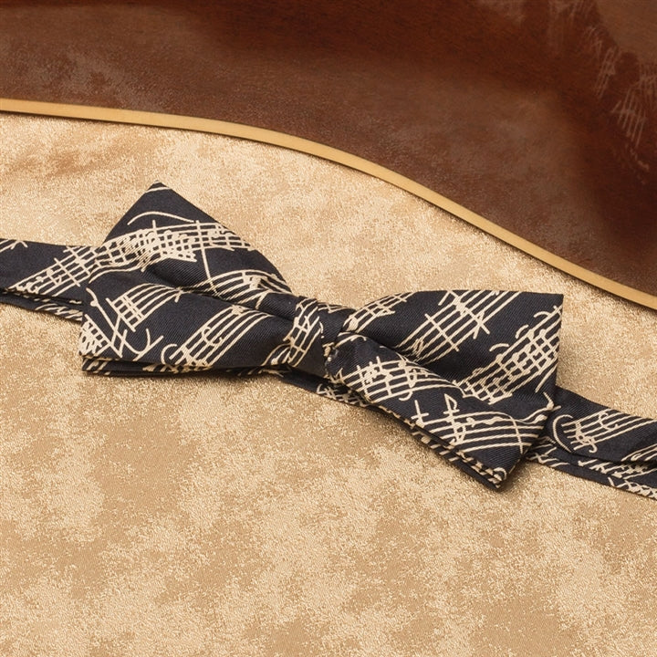 Mozart Score Pure Silk Bow Tie