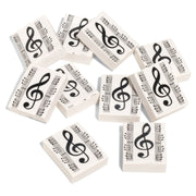 Pack of Ten Music Erasers