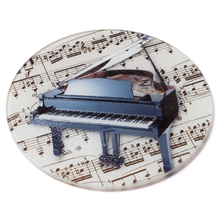 Round Musical Instrument Cutting Board