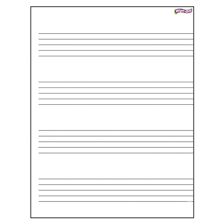 Erasable Music Staff 17" x 22" Chart