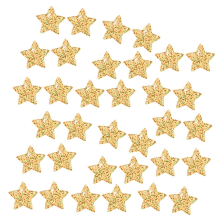 Gold Stars Sparkle Stickers