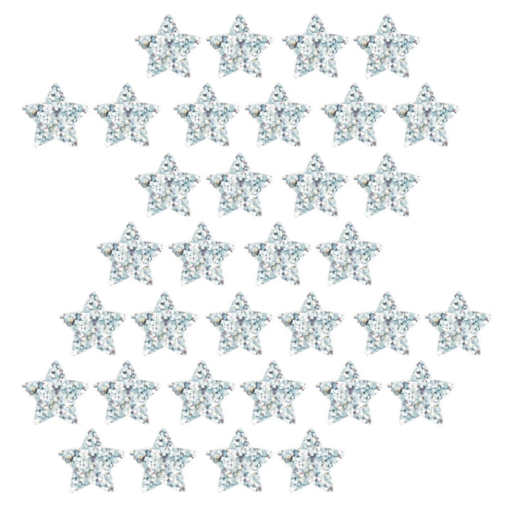 Silver Stars Sparkle Stickers