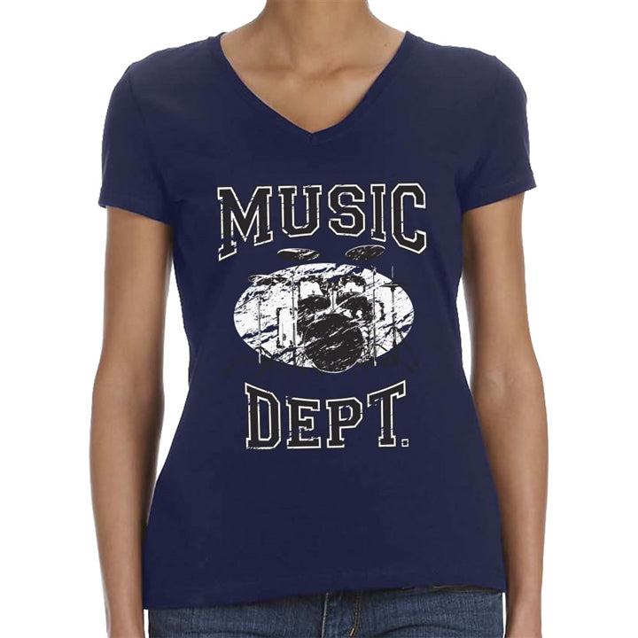 Music Dept. Drumset Ladies T-Shirt